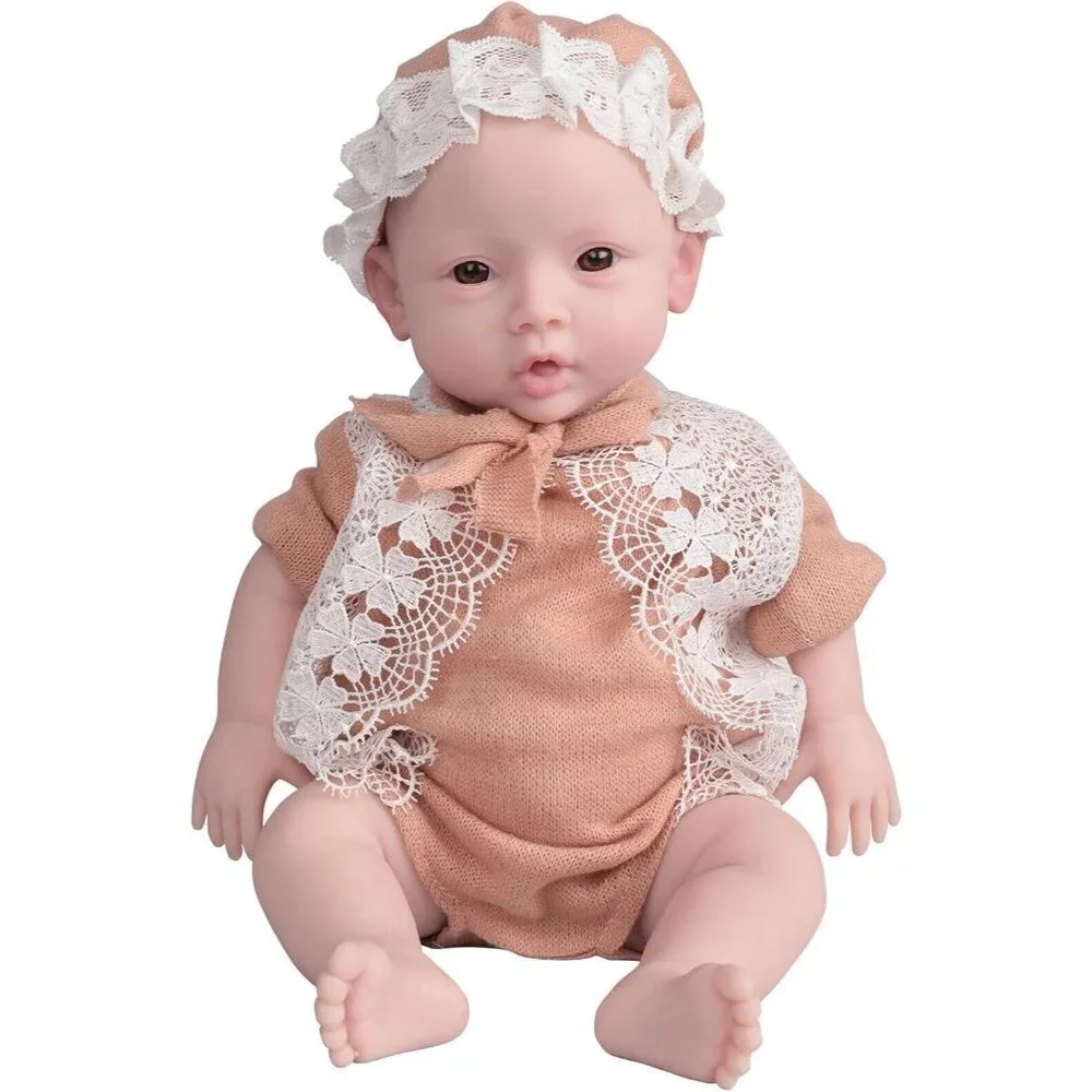 Baby Doll Soft Vinyl Newborn Doll in Flesh Tone - Unbranded
